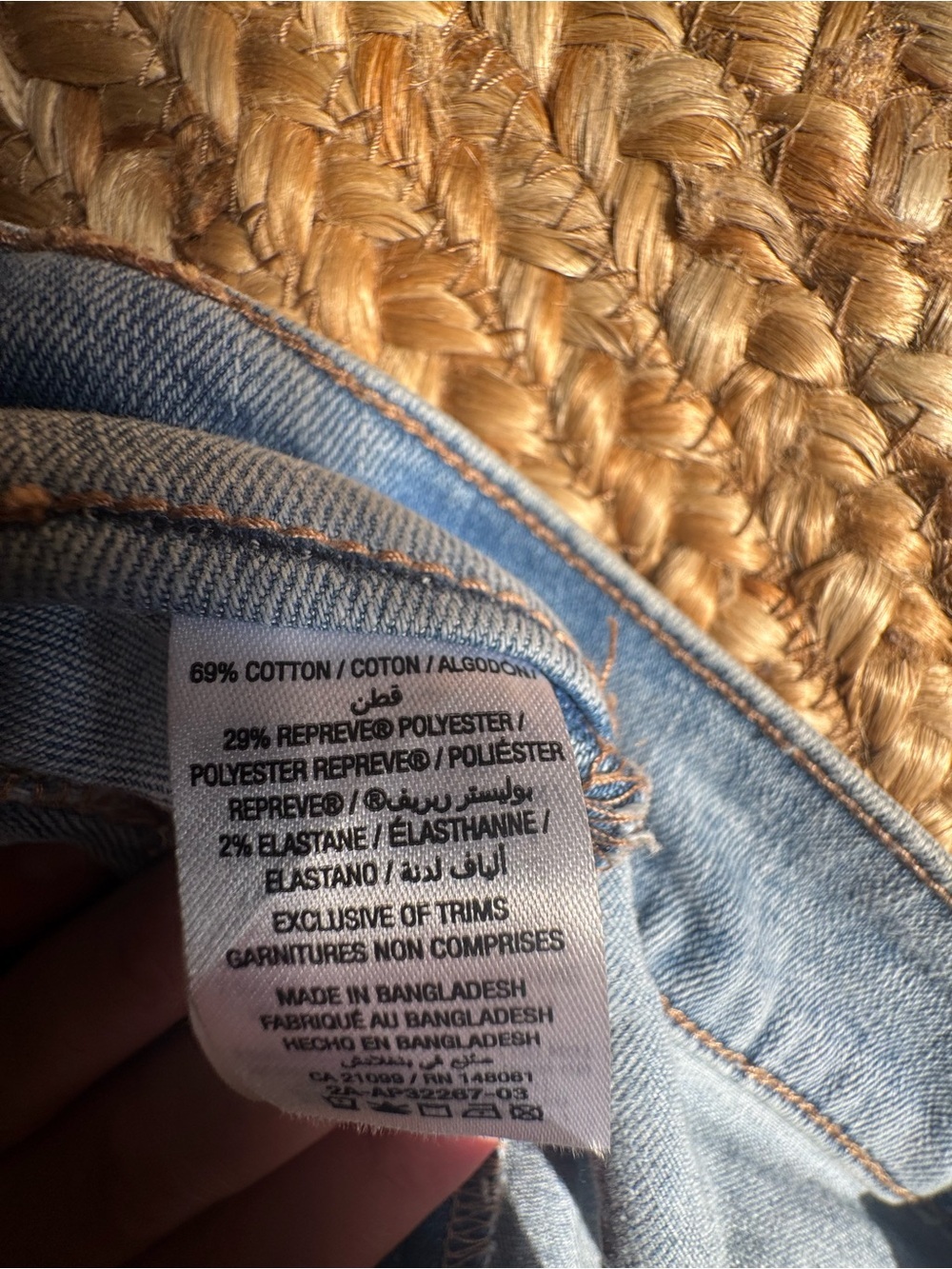 Ardene Light Wash Denim Mini Skirt - Picture 6 of 9